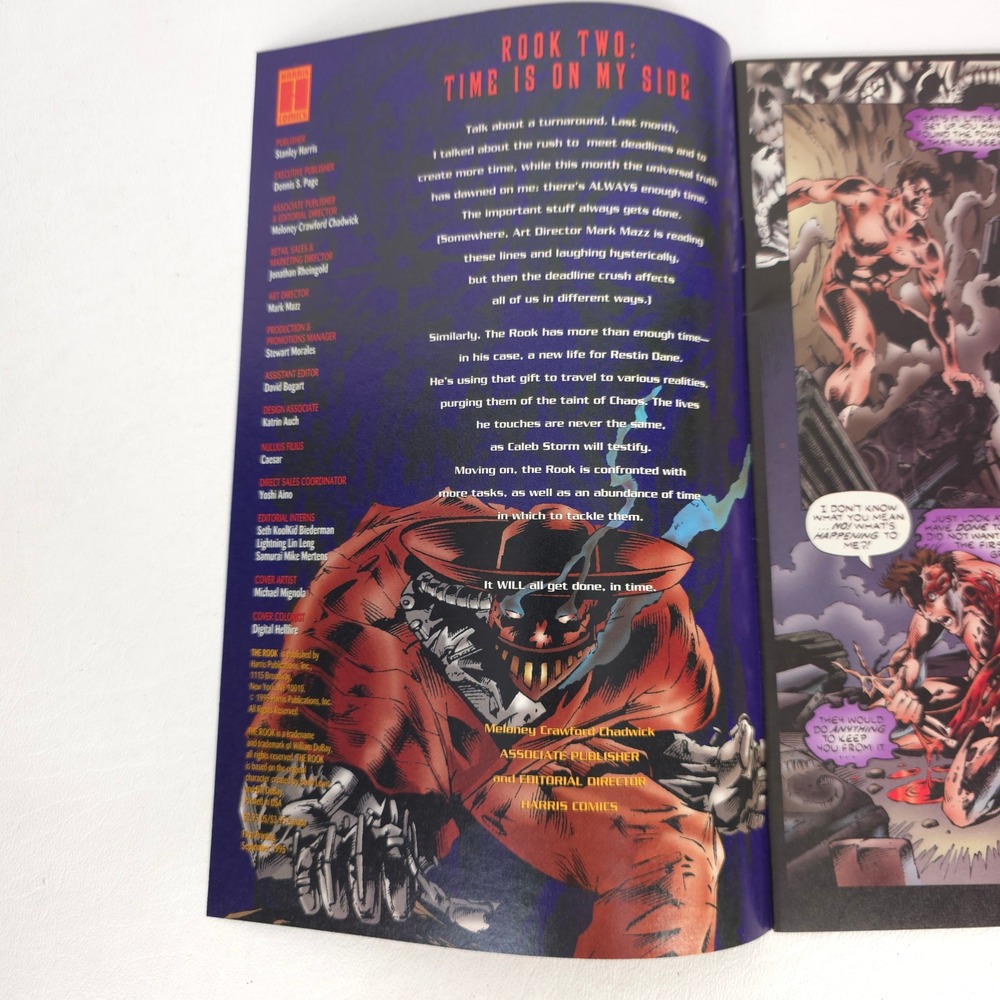 The Rook Comic Book Lot Issues 1 & 2 Harris Comics 1995 Sniegoski Sci-Fi Fantasy - Picture 5 of 5